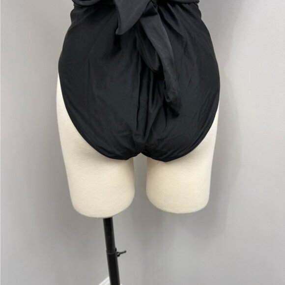 Aerie Black Wrap One-Piece Swimsuit - Picture 8 of 9